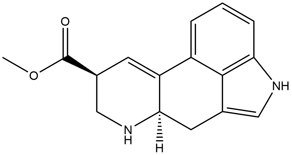 N-DESMETHYL LYSERGIC ACID METHYL ESTER,30334-06-6,结构式