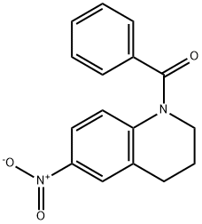 Methanone, (3,4-dihydro-6-nitro-1(2H)-quinolinyl)phenyl- Structure