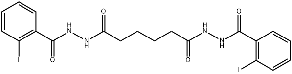 N'1,N'6-bis(2-iodobenzoyl)hexanedihydrazide 结构式