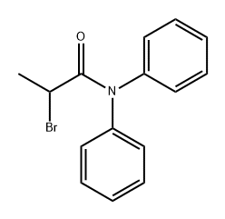 Propanamide, 2-bromo-N,N-diphenyl- Structure