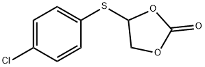 1,3-Dioxolan-2-one, 4-[(4-chlorophenyl)thio]- Structure