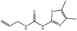 1-烯丙基-3-(4,5-二甲基噻唑-2-基)硫脲,305847-86-3,结构式