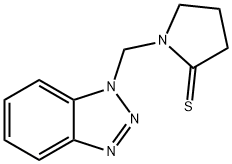 1-(1H-1,2,3-Benzotriazol-1-ylmethyl)pyrrolidine-2-thione Structure