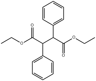 Butanedioic acid, 2,3-diphenyl-, 1,4-diethyl ester Structure