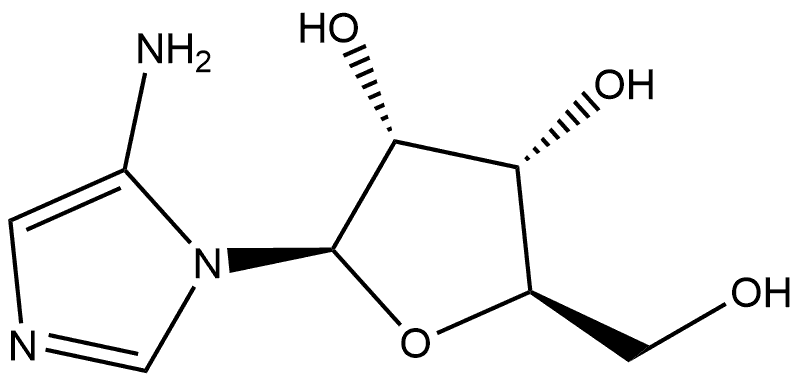 1-β-D-Ribofuranosyl-1H-imidazol-5-amine,30597-39-8,结构式
