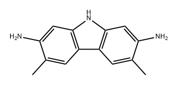 9H-Carbazole-2,7-diamine, 3,6-dimethyl- Struktur