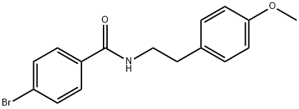 4-bromo-N-[2-(4-methoxyphenyl)ethyl]benzamide Structure