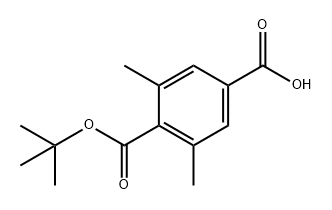 1,4-Benzenedicarboxylic acid, 2,6-dimethyl-, 1-(1,1-dimethylethyl) ester Structure