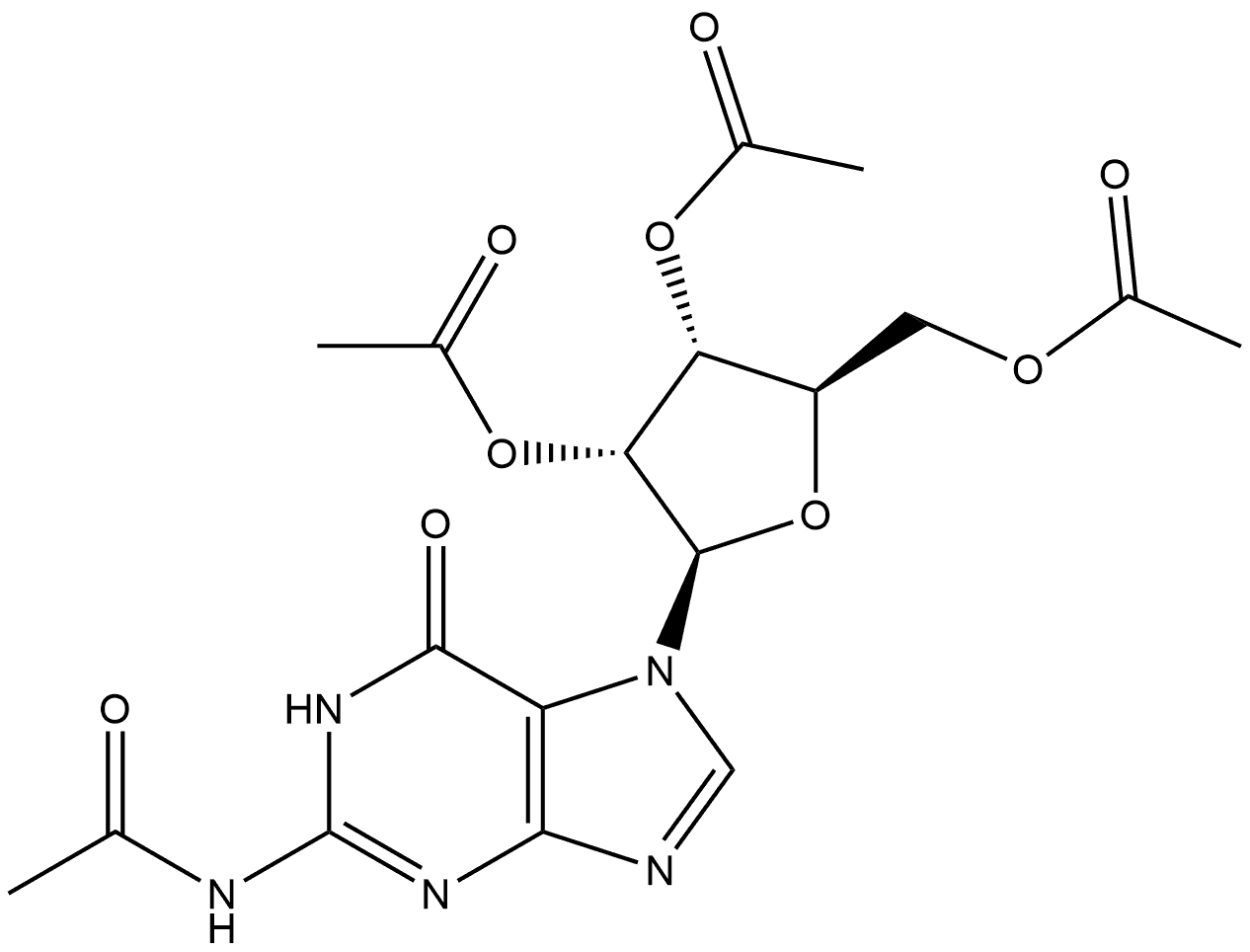 Acetamide, N-[6,7-dihydro-6-oxo-7-(2,3,5-tri-O-acetyl-β-D-ribofuranosyl)-1H-purin-2-yl]-