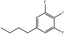 5-丁基-1,3-二氟-2-碘苯, 308117-05-7, 结构式