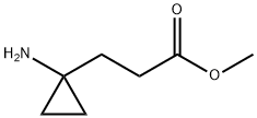 Cyclopropanepropanoic acid, 1-amino-, methyl ester Structure