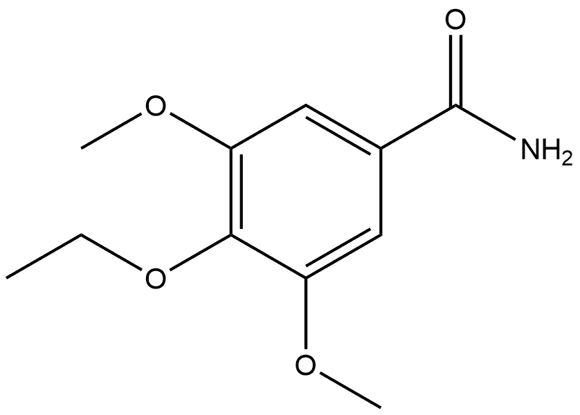 4-Ethoxy-3,5-dimethoxybenzamide,3086-61-1,结构式