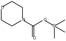 4-Morpholinecarboxylic acid, trimethylsilyl ester Struktur