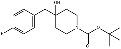 tert-butyl 4-(4-fluorobenzyl)-4-hydroxypiperidine-1-carboxylate