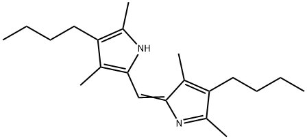 1H-Pyrrole, 3-butyl-5-[(4-butyl-3,5-dimethyl-2H-pyrrol-2-ylidene)methyl]-2,4-dimethyl-,309956-58-9,结构式