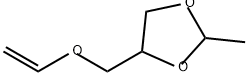 2-Methyl-4-(vinyloxymethyl)-1,3-dioxolane,30996-02-2,结构式