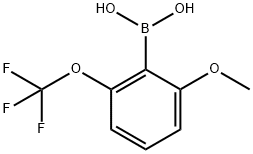 Boronic acid, [2-methoxy-6-(trifluoromethoxy)phenyl]- (9CI) 化学構造式