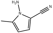 1H-Pyrrole-2-carbonitrile, 1-amino-5-methyl- Struktur