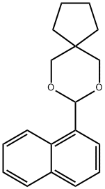8-(Naphthalen-1-yl)-7,9-dioxaspiro[4.5]decane 化学構造式