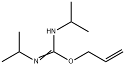 Carbamimidic acid, N,N'-bis(1-methylethyl)-, 2-propen-1-yl ester 化学構造式