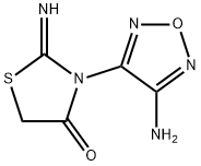 4-Thiazolidinone, 3-(4-amino-1,2,5-oxadiazol-3-yl)-2-imino- 结构式