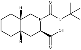 2,3(1H)-Isoquinolinedicarboxylic acid, octahydro-, 2-(1,1-dimethylethyl) ester, (3R,4aS,8aS)- Structure