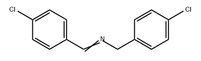 Benzenemethanamine, 4-chloro-N-[(4-chlorophenyl)methylene]- Struktur
