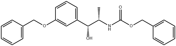 Carbamic acid, [2-hydroxy-1-methyl-2-[3-(phenylmethoxy)phenyl]ethyl]-, phenylmethyl ester, [R-(R*,S*)]- (9CI) 化学構造式
