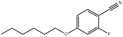 Benzonitrile, 2-fluoro-4-(hexyloxy)- Struktur