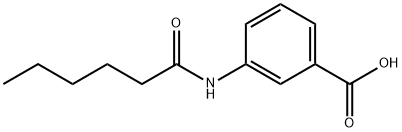 3-(Hexanoylamino)benzoic acid Struktur