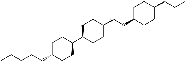 1,1'-Bicyclohexyl, 4-pentyl-4'-[[(trans-4-propylcyclohexyl)oxy]methyl]-, (trans,trans)- Struktur