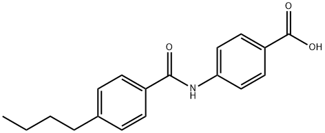 Benzoic acid, 4-[(4-butylbenzoyl)amino]- 结构式