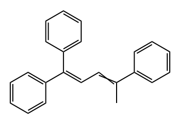 Benzene, 1,1',1''-(1-methyl-1,3-butadien-1-yl-4-ylidene)tris-