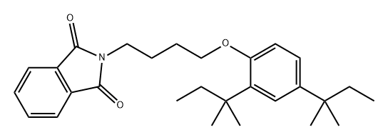 1H-Isoindole-1,3(2H)-dione, 2-[4-[2,4-bis(1,1-dimethylpropyl)phenoxy]butyl]-,313984-55-3,结构式