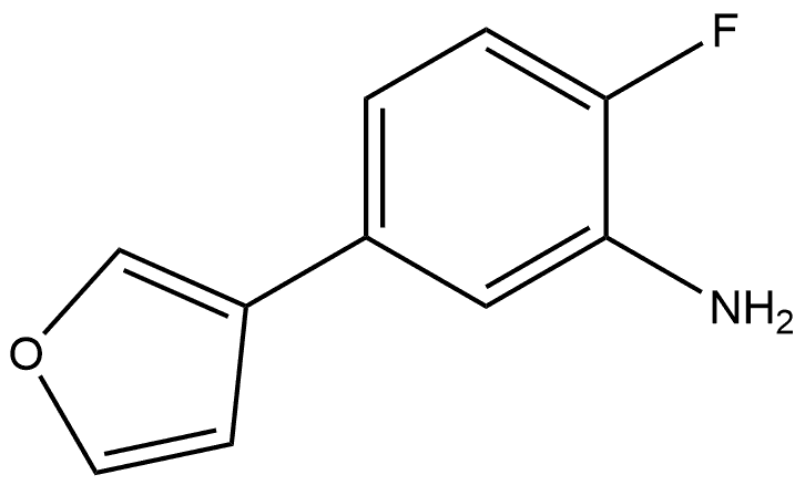 2-Fluoro-5-(3-furanyl)benzenamine Structure