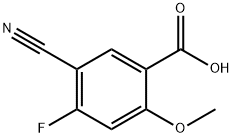 Benzoic acid, 5-cyano-4-fluoro-2-methoxy- Structure