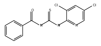 Benzamide, N-[[(3,5-dichloro-2-pyridinyl)amino]thioxomethyl]- 结构式