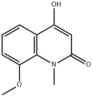 2(1H)-Quinolinone, 4-hydroxy-8-methoxy-1-methyl- 化学構造式