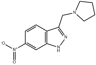 1H-Indazole, 6-nitro-3-(1-pyrrolidinylmethyl)-
