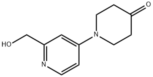 1-(2-hydroxymethyl-4-pyridyl)-4-piperidone Structure