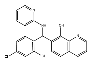 7-((2,4-Dichlorophenyl)(pyridin-2-ylamino)methyl)quinolin-8-ol|7-((2,4-二氯苯基)(吡啶-2-基氨基)甲基)喹啉-8-醇