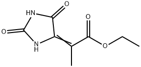 Propanoic acid, 2-(2,5-dioxo-4-imidazolidinylidene)-, ethyl ester Structure