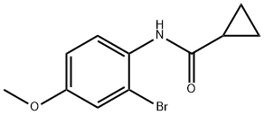 Cyclopropanecarboxamide, N-(2-bromo-4-methoxyphenyl)-,316790-75-7,结构式