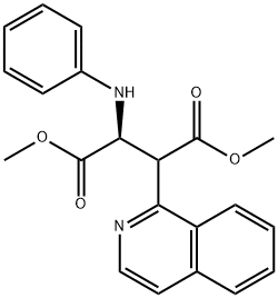 Aspartic acid, 3-(1-isoquinolinyl)-N-phenyl-, dimethyl ester (9CI)