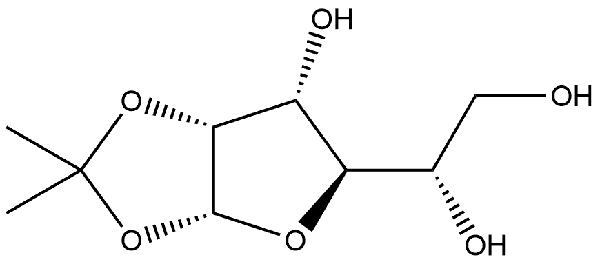 β-L-Talofuranose, 1,2-O-(1-methylethylidene)- Struktur