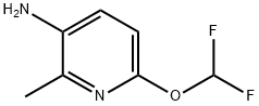 3-Pyridinamine, 6-(difluoromethoxy)-2-methyl- Struktur