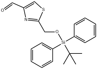 2-(((tert-Butyldiphenylsilyl)oxy)methyl)thiazole-4-carbaldehyde,318471-44-2,结构式