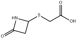Acetic acid, 2-[(4-oxo-2-azetidinyl)thio]- Struktur