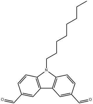 9-辛基-9H-咔唑-3,6-二甲醛,319018-43-4,结构式