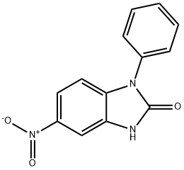 2H-Benzimidazol-2-one, 1,3-dihydro-5-nitro-1-phenyl- Struktur